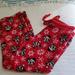 Disney Intimates & Sleepwear | Disney Soft Jamie Pants With Mickey & Minnie Mouse With Christmas Hats On | Color: Red/White | Size: S
