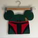 Disney Accessories | Disney Star Wars Boba Fett Mickey Ears Beanie Y | Color: Green/Red | Size: Youth