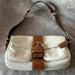 Coach Bags | Coach Soho Satchel In White | Color: Tan/White | Size: 13 X 7 X 4