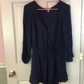 American Eagle Outfitters Pants & Jumpsuits | Navy Blue Romper With 3/4 Sleeves | Color: Blue | Size: M