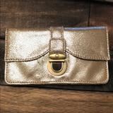 Anthropologie Bags | Anthropologie Wallet Clutch | Color: Gold/Silver | Size: Os