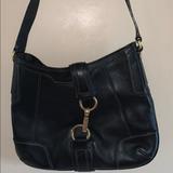 Coach Bags | Black Leather Coach Shoulder Bag | Color: Black | Size: Os