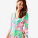 Lilly Pulitzer Dresses | Euc Lilly Pulitzer Emilia Wrap Dress Xs | Color: Green/Pink | Size: Xs