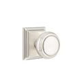 Emtek Privacy Norwich Knob w/ Wilshire Rose Brass in Gray | 3 H x 2.5 W x 2.375 D in | Wayfair 8261NWUS15