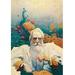 Buyenlarge 'Captain Nemo' by N.C. Wyeth Painting Print in Blue/Orange | 30 H x 20 W x 1.5 D in | Wayfair 0-587-05342-9C2030