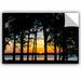 East Urban Home Rend Lake Silhouette Removable Wall Decal Vinyl in White | 24 H x 36 W in | Wayfair 0yor170a2436p