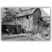 East Urban Home Cable Mill Cades Cove Removable Wall Decal Vinyl in Black | 16 H x 24 W in | Wayfair 5hie002a1624p