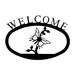 Rosalind Wheeler Laurel Butterfly Welcome Sign Metal | 12.5 H x 17.5 W x 0.05 D in | Wayfair 384063C32E25434EBF1AF17F02286C95