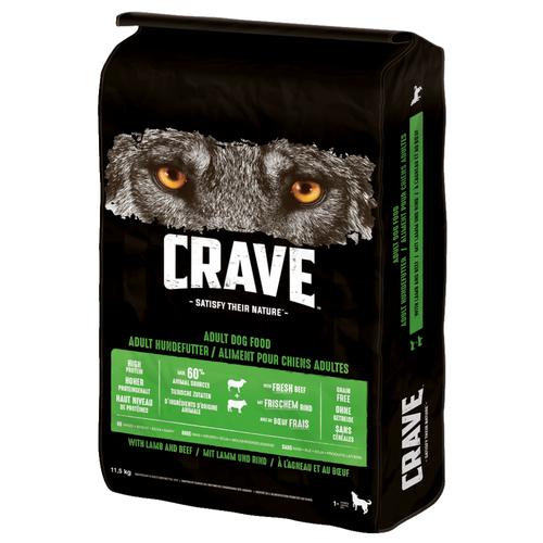 11.5kg Lamm & Rind Crave Trocken Adult mit Hundefutter