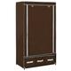 vidaXL Wardrobe Brown 87x49x159 cm Fabric