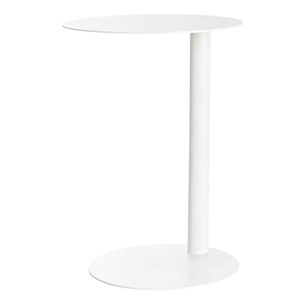 meet Beistelltisch Ø 40 cm weiß, 57x40 cm