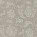 Brewster Home Fashions Serene Affabre Jacobean 33' x 20.5" Floral & Botanical 3D Embossed Wallpaper Non-Woven in Gray | Wayfair 2686-65875