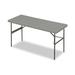 Iceberg Enterprises Indestruc-Tables Too™ Rectangular Folding Table Plastic/Resin in Gray/Black | 29 H x 60 W x 24 D in | Wayfair ICE65377