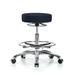 Perch Chairs & Stools Height Adjustable Massage Therapy Swivel Stool w/ Foot Ring Metal in Gray/Black | 28 H x 24 W x 24 D in | Wayfair