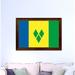 Spot Color Art 'Saint Vincent & the Grenadines Country Flag' Framed Graphic Art on Canvas in Yellow | 21 H x 30 W x 1 D in | Wayfair 6647WB2130