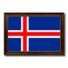 Spot Color Art Iceland Country Flag Framed Print on Canvas in Blue | 27 H x 39 W x 1 D in | Wayfair 6577BG2739