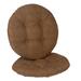 Winston Porter Non-Slip Textured Barstool Seat Cushion, 14-Inches Round Polyester in Brown | 2 H x 14 W in | Outdoor Furniture | Wayfair