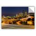 East Urban Home Highway to Seattle 2 Removable Wall Decal Metal in Blue/Brown/Yellow | 32 H x 48 W in | Wayfair 0yor099a3248p
