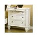Canora Grey Barret 3 - Drawer Nightstand Wood in White | 30.5 H x 29 W x 16.5 D in | Wayfair 4E8256D276AB411E87BE6989A18B7AA8
