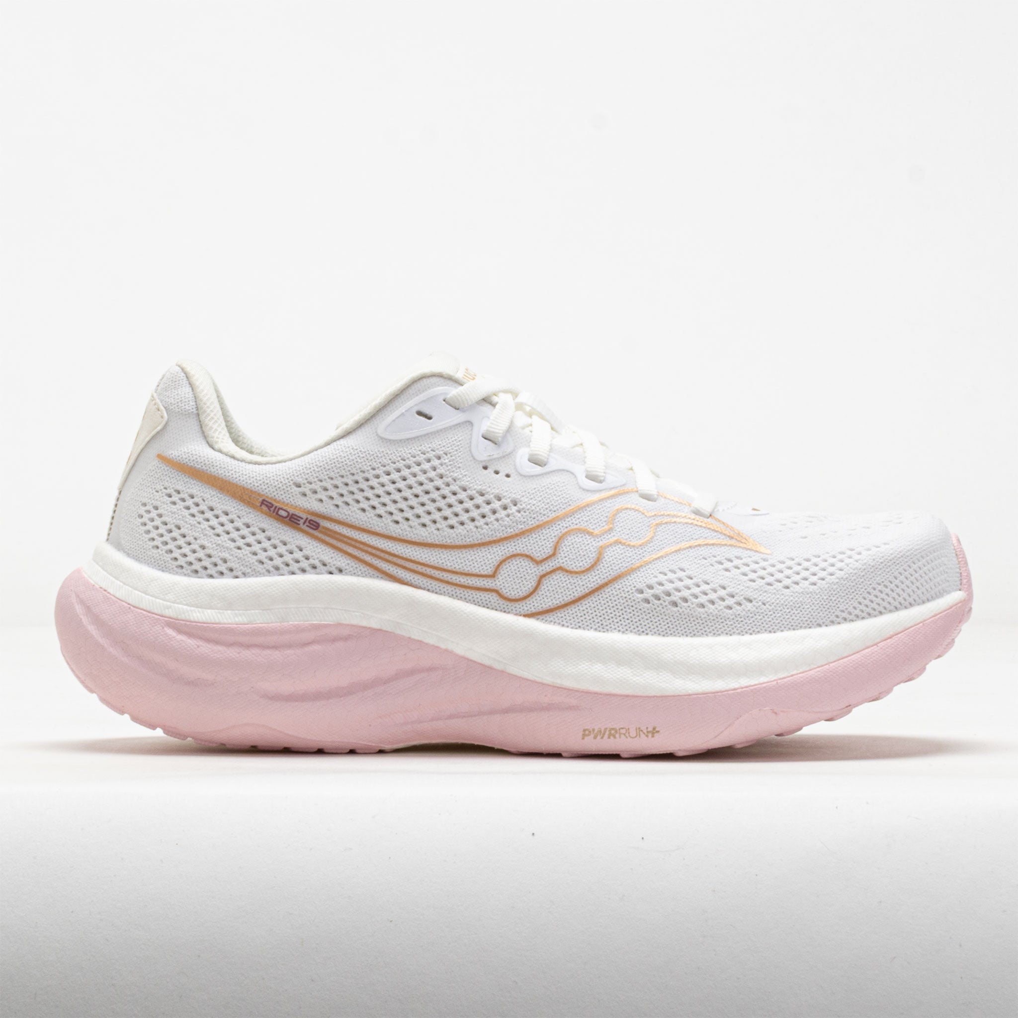 Saucony Ride 19 Women's Running Shoes White/Silk