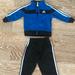 Adidas Matching Sets | Infants Blue & Black Adidas Track Suit | Color: Black/Blue | Size: 9-12mb