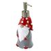 The Holiday Aisle® Hodapp Gnome Walk Lotion Dispenser Resin in Gray | 7.61 H x 3 W x 3 D in | Wayfair 362F7AE8F003402082F621D50D3A317C