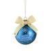 Northlight Seasonal 2.75" Matte Blue "Ford The Universal Car" w/ a Beige Ribbon Christmas Ball Ornament in Blue/Brown | Wayfair