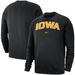 Men's Nike Black Iowa Hawkeyes Club Fleece Sweatshirt