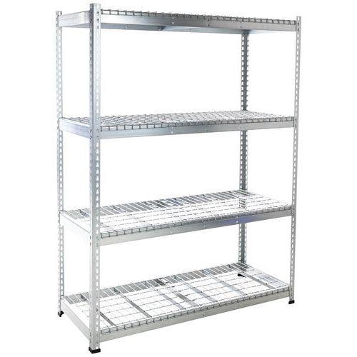 rayonnage rapid 1 1980x1525x455 4 tab grillagée zingué