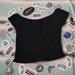 Brandy Melville Tops | Charlene Top Off The Shoulder Top | Color: Black | Size: S