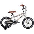 STITCH 16 Inch Kids Bike for 4-7 Ages Boys, 16" Wheels Bike for Boys With Stabilisers, Silve…