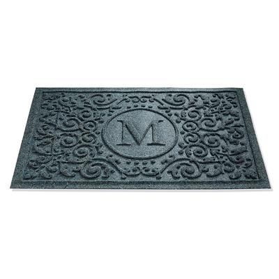 Water & Dirt Shield Mandalay Monogrammed Door Mat - Dark Brown - Frontgate