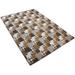 Brown/White 59 x 0.3 in Area Rug - Winston Porter Slip Resistant No Pile Light Weight Nature Inspired Printed Area Rug Polyester | Wayfair