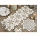 The Holiday Aisle® Jarrard Geometric Christmas Table Runner Polyester in Brown/White | 13 D in | Wayfair 74366A794DEC4D5B9268CFC9A6BE85EA