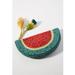 Anthropologie Bags | Anthropologie Tasseled Watermelon Clutch Os | Color: Green/Red | Size: 7.5"H X 13"W X 2"D