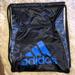 Adidas Bags | Adidas Athletic Drawstring Pack Blue/Black/New | Color: Black/Blue | Size: Os