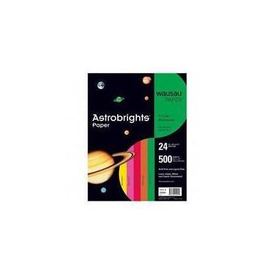 Wausau 22224 8.5 x 11 in. Astrobrights Colored Paper