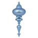 Vickerman 569047 - 8.7" Periwinkle Matte Finial Christmas Tree Ornament (3 pack) (N175029D)