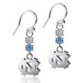 Women's Dayna Designs North Carolina Tar Heels Dangle Crystal Earrings