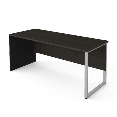 Pro-Concept Plus Table w/ Rectangular Metal Leg in Deep Grey & Black - Bestar 110402-1132