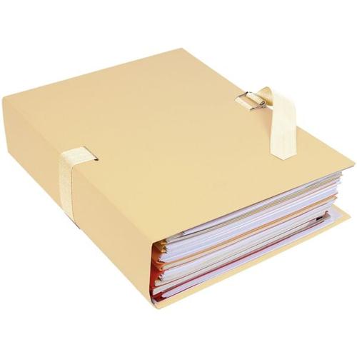 10er-Pack Dokumentenmappe »Papier toillé« weiß, EXACOMPTA, 24×32 cm