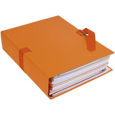 EXACOMPTA 10er-Pack Dokumentenmappe »Papier toillé« orange, 24x32 cm