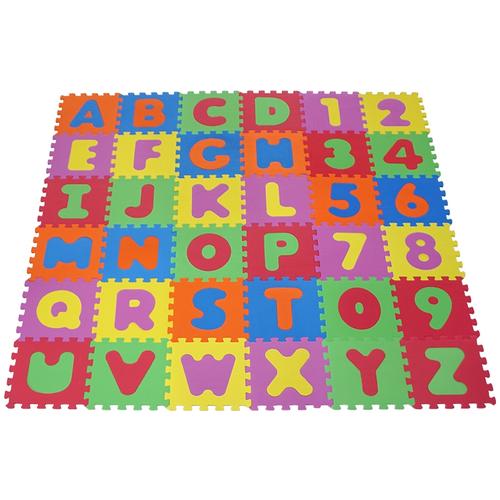 Knorrtoys Puzzle Alphabet und Zahlen, Puzzlematte, Bodenpuzzle bunt Kinder Ab Geburt Altersempfehlung