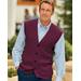 Blair Men's John Blair Cable-Front Vest - Red - 3XL