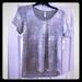 Lularoe Tops | Lularoe Classic T Xl Metallic Silver Top | Color: Gray/Silver | Size: Xl