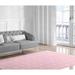 White 36 x 0.08 in Area Rug - Wrought Studio™ Verrett Criss Cross Diamonds Power Loom Pink/Beige Rug Polyester | 36 W x 0.08 D in | Wayfair