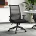 Upper Square™ Casden Ergonomic Mesh Task Chair Upholstered/Mesh, Nylon in Black/Brown | 39 H x 27 W x 27 D in | Wayfair