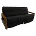 Winston Porter Box Cushion Futon Slipcover Microfiber/Microsuede in Black | 54 W x 75 D in | Wayfair 6DCDE8106FF9445696429429A5495B58