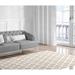 White 24 x 0.08 in Area Rug - House of Hampton® Langston Power Loom Gray/Light Brown Rug Polyester | 24 W x 0.08 D in | Wayfair