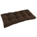 Winston Porter Loveseat Outdoor Cushion Polyester/Cotton Blend in Brown | 5 H x 42 W in | Wayfair 665F5F6ED74049BFBFCE7432920623AE